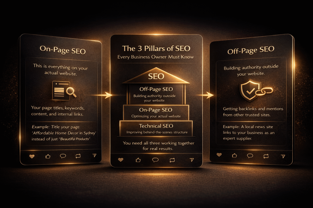 The 3 pillars of SEO guide