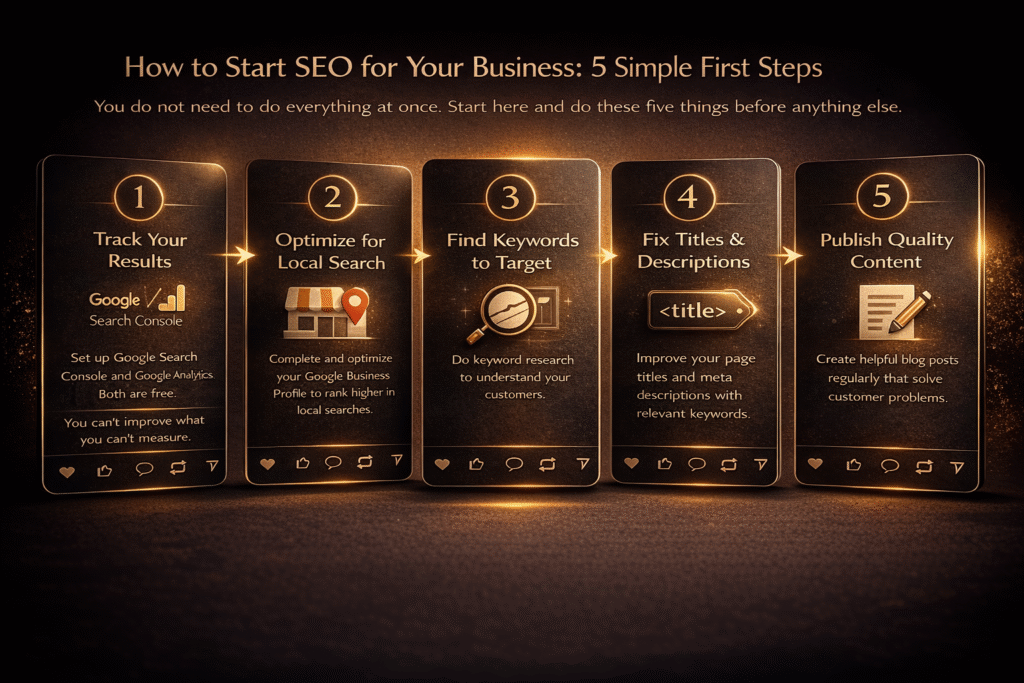 5 steps to start SEO
