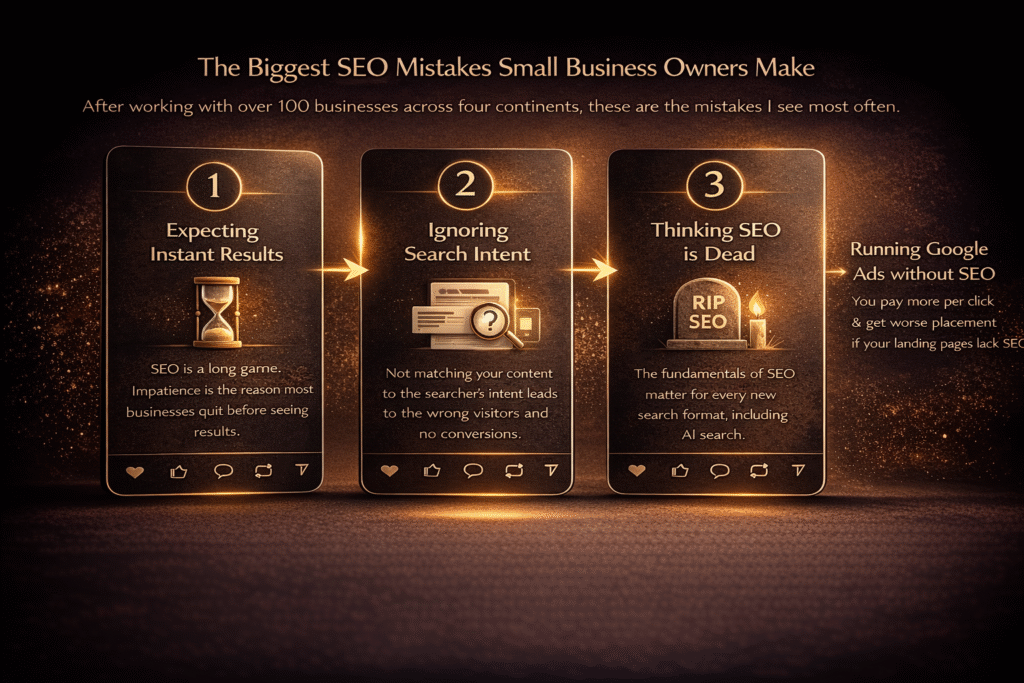 Common SEO mistakes small businesses make