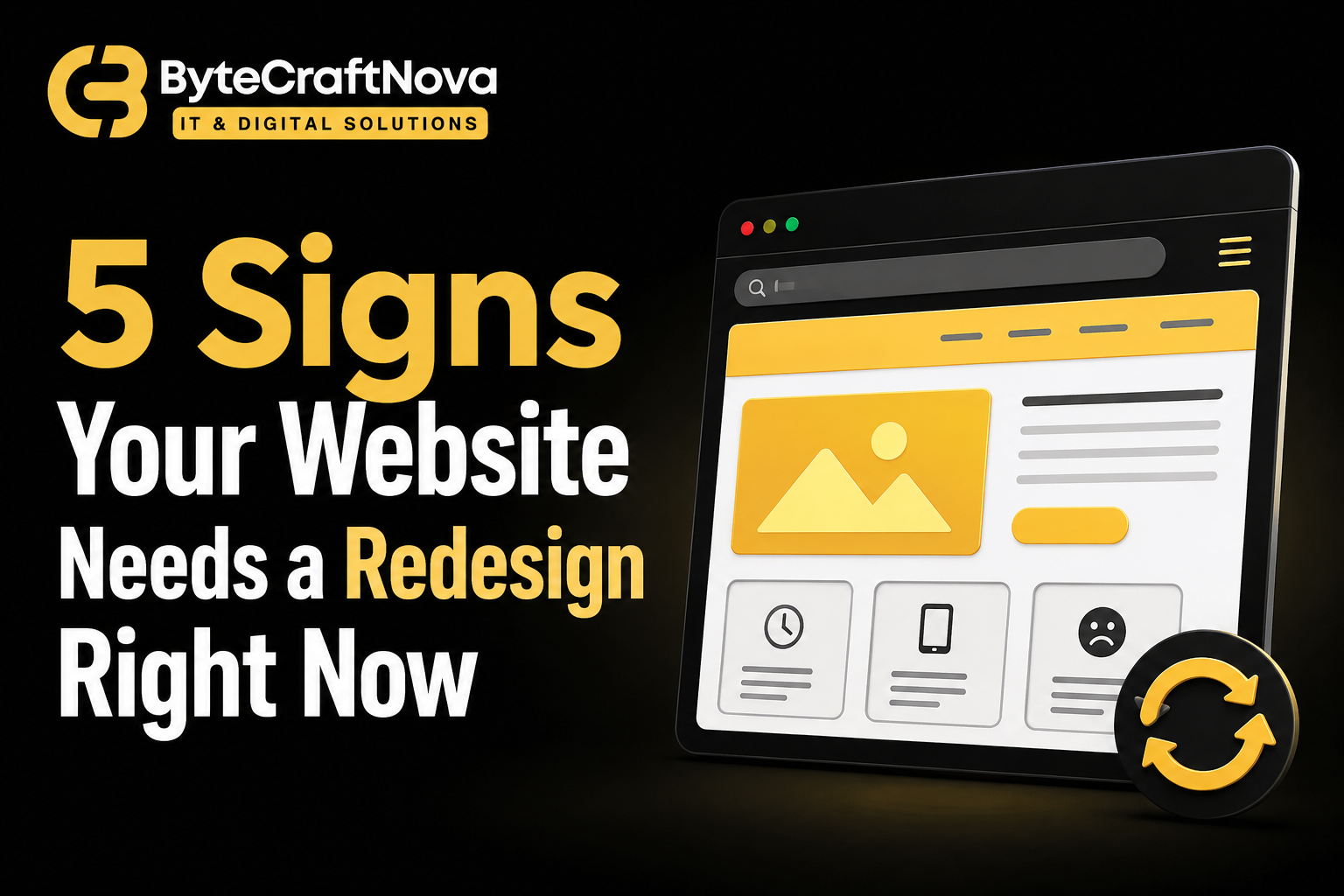 signs your website needs a redesign