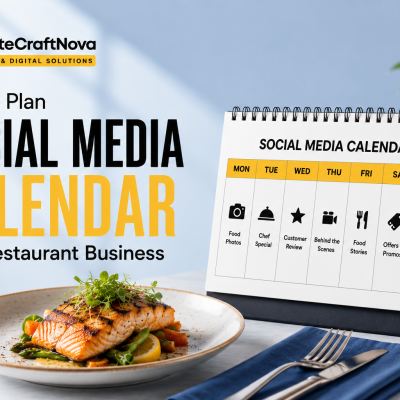 social media calendar for a restaurant business